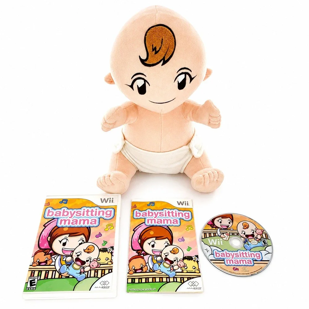 Babysitting Mama Complete w/ Interactive Baby Plush Nintendo Wii Tested & Works
